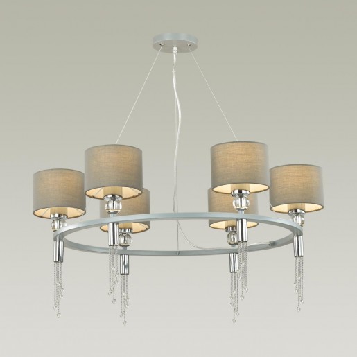 4515/6 NEOCLASSI LN20 хром, серый Люстра E27 6*60W 220V SANTIAGO