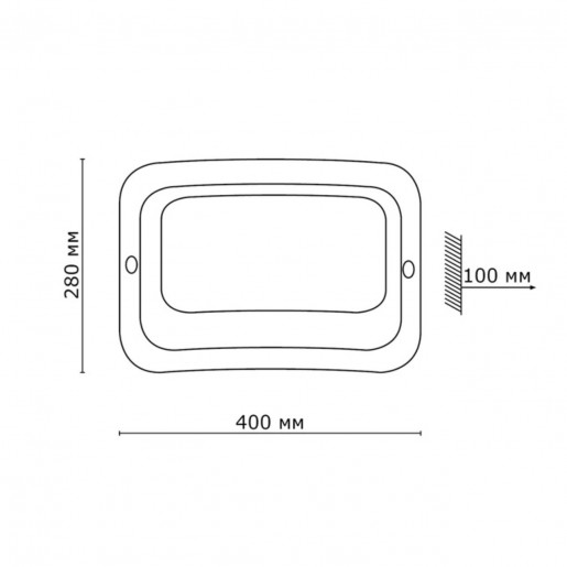 2271 SN 114 бра TIVU стекло E27 2*60Вт 400х280