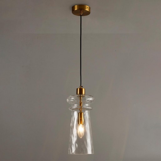 4998/1 MODERN ODL23 300 бронзовый/прозрачный/металл/стекло Подвес E14 1*40W PASTI