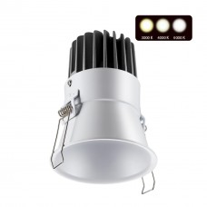 358910 SPOT NT22 228 белый Встраиваемый светодиодный светильник с переключателем цветовой температуры IP20 LED 3000К4000К6000К 18W 220V LANG