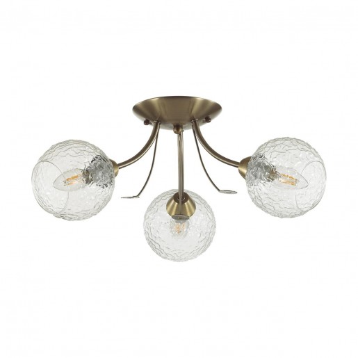 5266/3C COMFI LN23 античная латунь Люстра потолочная E14 3*40W 220V TULA