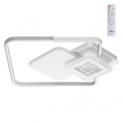 358934 OVER NT22 000 белый Светильник накладной светодиодный диммируемый (пульт ДУ в комплекте) IP20 LED 3000~6000К 54W 220V CALM