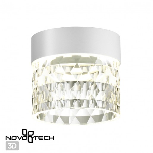 358997 OVER NT23 000 белый Светильник накладной светодиодный IP20 LED 4000K 10W 85-265V AURA