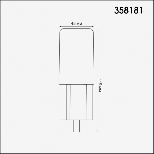 358181 NT19 164 белый Ландшафтный модуль IP65 LED 4000K 3W 100-240V