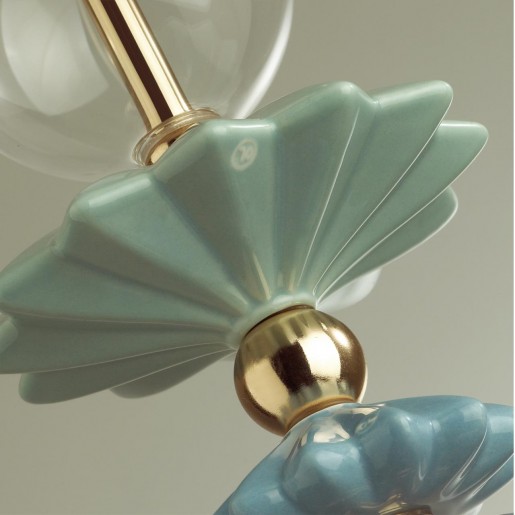 4855/1 CLASSIC ODL_EX22 31 золото/раноцветн./керамика/стекло Подвес E14 1*40W 4855/1 BIZET