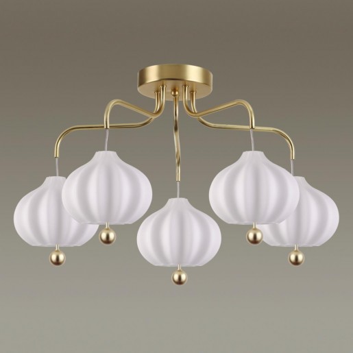 4459/5C LN20 155 золотой, белый Люстра потолочная E27 5*60W 220V JULIET