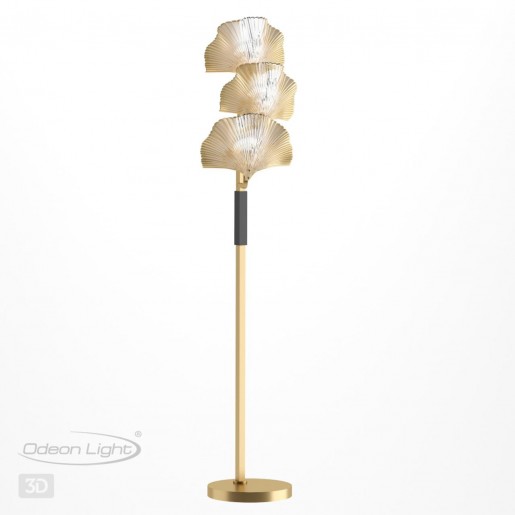 4870/3F HALL ODL_EX22 15 золотой/чёрный/стекло Торшер E14 3*40W VENTAGLIO