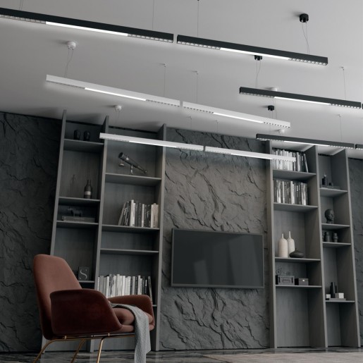 358870 OVER NT22 черный Светильник накладной/подвесной светодиодный IP20 LED 4000K 40W 220V ITER