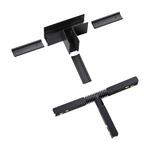 135126 SHINO NT21 033 черный Соединитель с токопроводом для шинопровода Т-образный IP20 48V FLUM