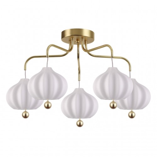 4459/5C LN20 155 золотой, белый Люстра потолочная E27 5*60W 220V JULIET