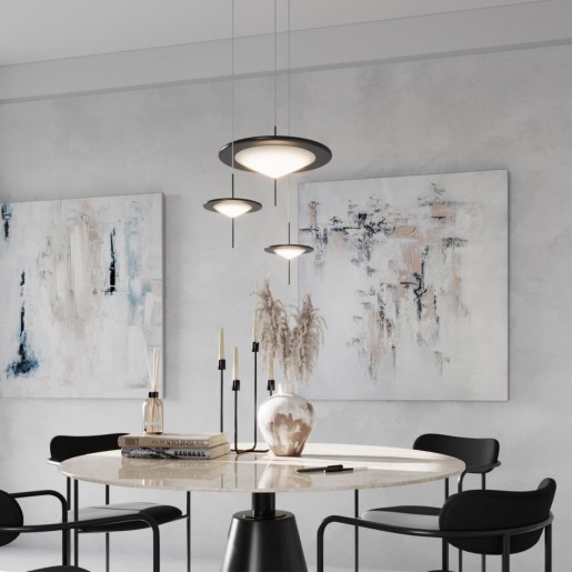 5012/16L L-VISION ODL23 281 черный/белый матовый металл/акрил Подвес LED 16W 3000K STEKA