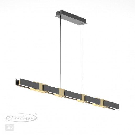 4991/40L L-VISION ODL23 381 черный/золотой/металл/акрил Люстра LED 40W 3000K FIERRO