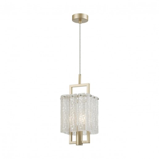 4976/1 HALL ODL22 376 матов.золотой/стекло Подвес E14 1*40W EDERA