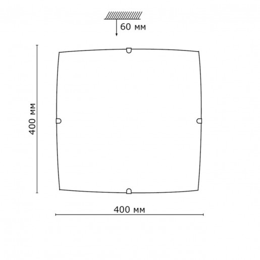 3270 SN 111 св-к OPUS стекло E27 3*60Вт 400х400