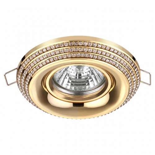 370438 NT19 114 золото Встраиваемый светильник IP20 GU10 50W 220V LILAC