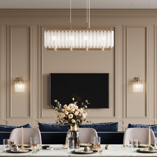 4976/1 HALL ODL22 376 матов.золотой/стекло Подвес E14 1*40W EDERA