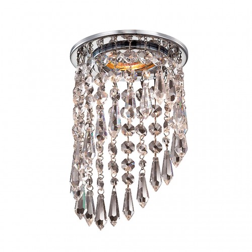 369399 NT10 123 хром/прозрачный Встраиваемый НП светильник IP20 GX5.3 50W 12V RAIN