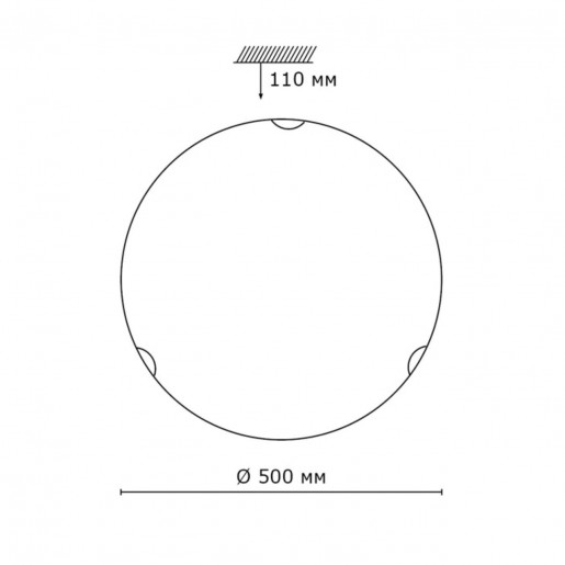 308 SN 104 св-к VUALE стекло E27 3*100Вт D500