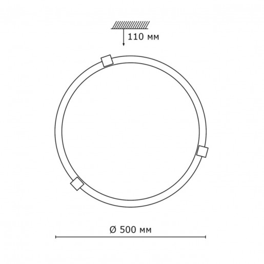 353 хром SN 112 св-к DUNA стекло E27 3*100Вт D500
