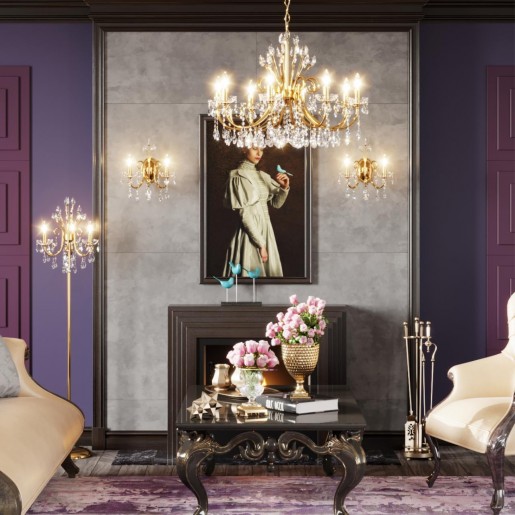 4977/2W HALL ODL23 435 золотой/хрусталь Бра E14 2*40W VERSIA