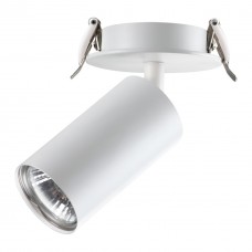 370393 NT18 101 белый Встраиваемый светильник IP20 GU10 50W 220V PIPE