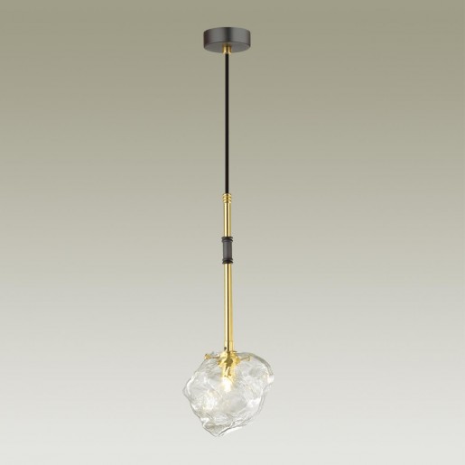 4789/1 ODL21 449 черный/золотой/прозрачный Подвес G9 1*40W STONO