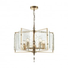 4878/5 MODERN ODL_EX22 63 золотой/прозрачный/стекло Люстра E14 5*40W ELEGANTE