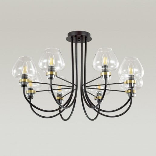 3708/8C LN18 137 чёрный Люстра потолочная E14 8*40W 220V ILONA