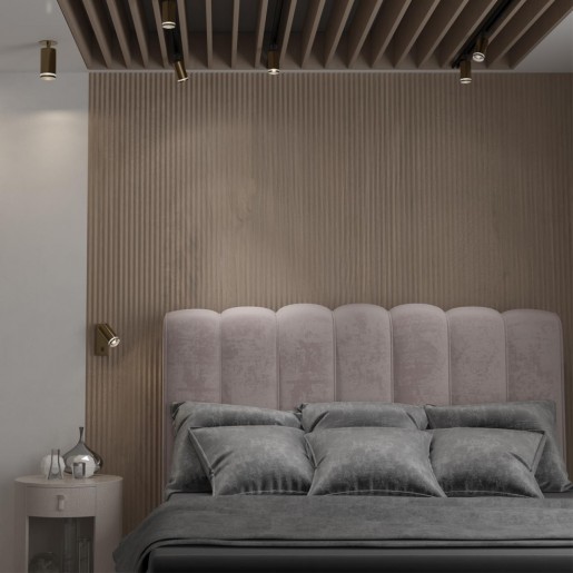 370894 OVER NT22 матовое золото Светильник накладной настенный IP20 GU10 9W 220V ULAR