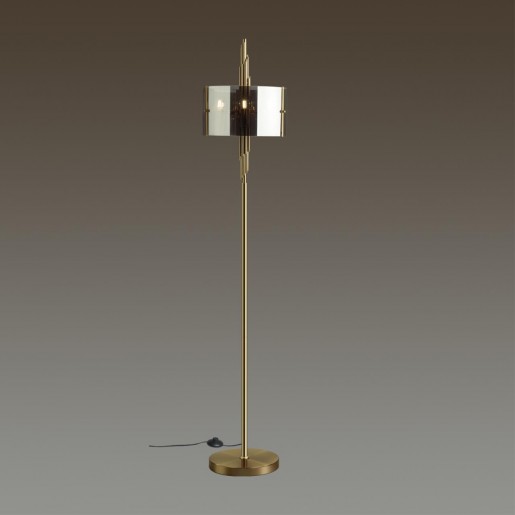 4895/3F MODERN ODL_EX23 37 бронзовый/дымчатый/металл/стекло Торшер E27 3*40W MARGARET