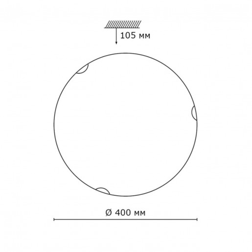208 SN 104 св-к VUALE стекло E27 2*100Вт D400