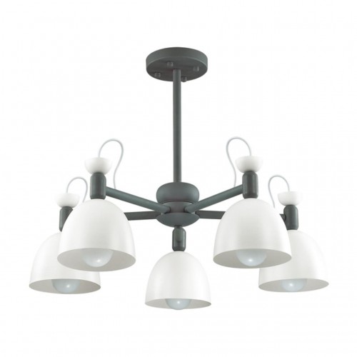 3687/5C LN18 104 серый Люстра на штанге E27 5*40W 220V FIONA