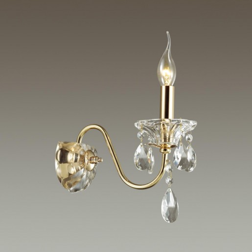 4724/1W ODL20 495 золотой/хрусталь Бра E14 1*40W 220V KUVIA