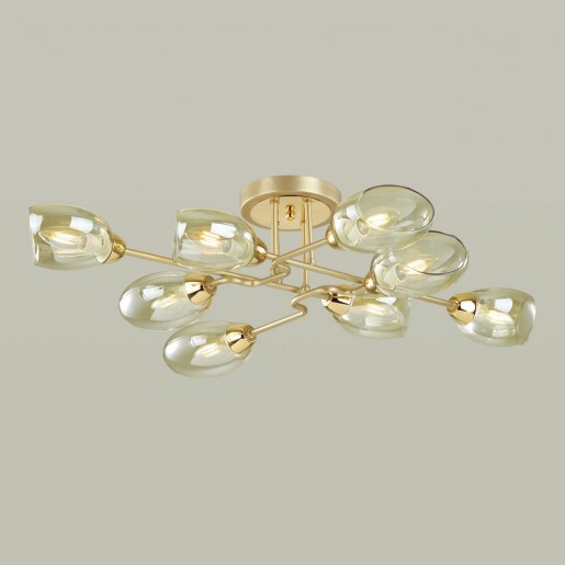 4536/8C MODERNI LN21 178 золото, матовое золото Люстра потолочная E14 8*40W 220V LACIE