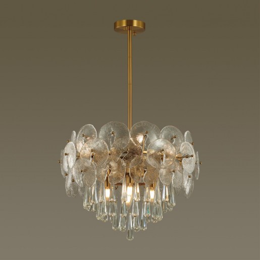 4984/8 HALL ODL22 381 золотой/стекло/хрусталь Люстра E14 8*40W SEMURA
