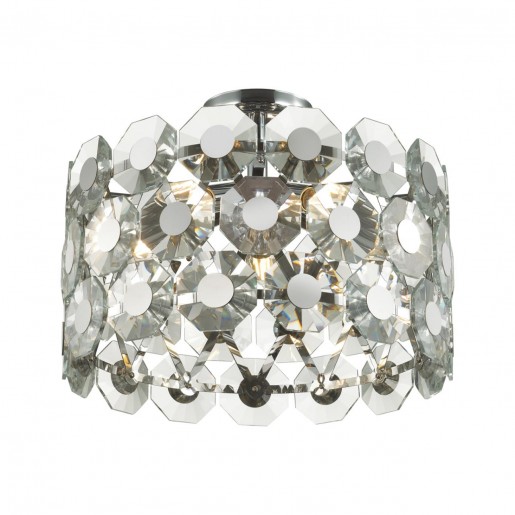 4973/5C HALL ODL22 373 хром/хрусталь Люстра потолочная E14 5*40W TOKATA