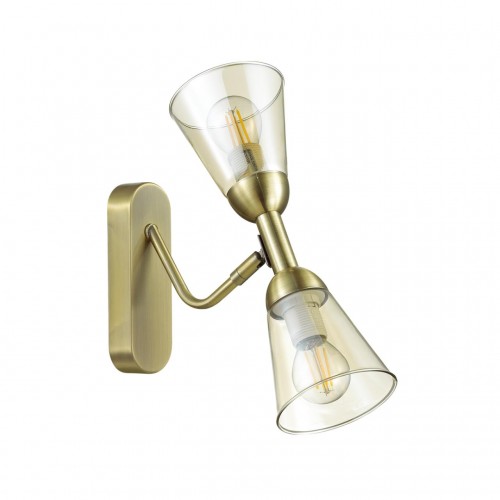 4428/2W LN20 150 античная латунь, стекло Бра E14 2*40W 220V GINGER