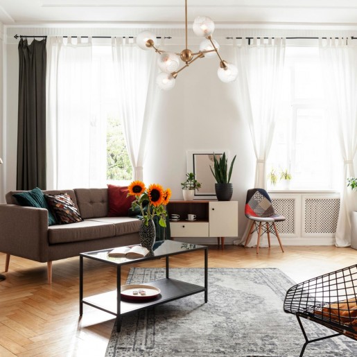 3752/6C LN19 048 матовое золото Люстра на штанге E14 6*40W 220V EVERLY