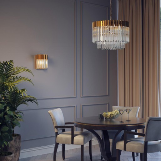 4675/1W ODL20 425 бронзовый/прозрачный Бра E14 1*40W 220V MORIA