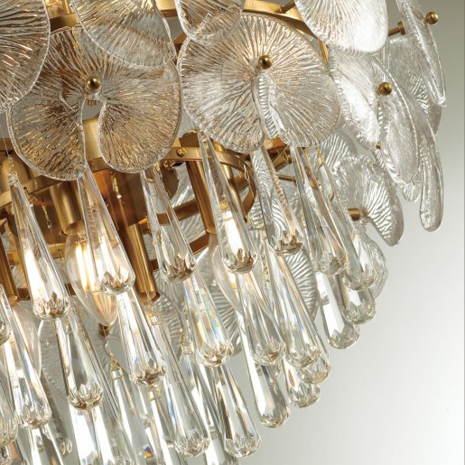 4984/8 HALL ODL22 381 золотой/стекло/хрусталь Люстра E14 8*40W SEMURA