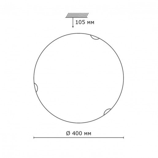 233 SN 102 св-к ONDINA стекло E27 2*100Вт D400