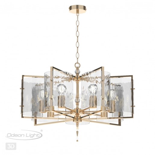 4878/7 MODERN ODL_EX22 63 золотой/прозрачный/стекло Люстра E14 7*40W ELEGANTE