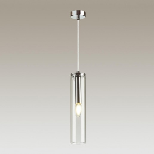 4695/1 ODL20 379 хром/прозрачный Подвес E14 1*40W KLUM