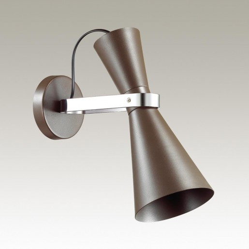 4417/1W LN19 063 хром, коричневый Бра E27 1*60W 220V QUINN