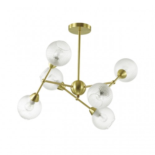 3752/6C LN19 048 матовое золото Люстра на штанге E14 6*40W 220V EVERLY