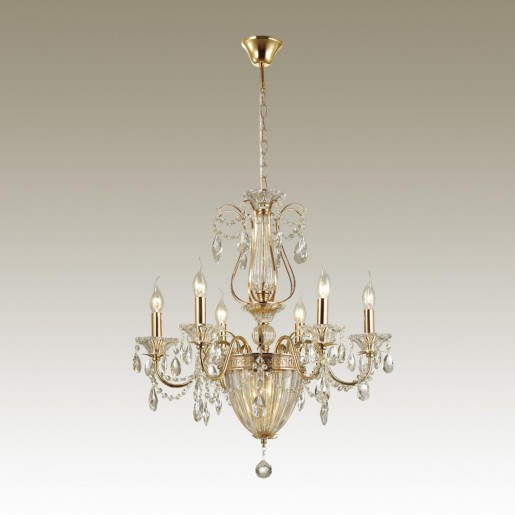 4724/6 ODL20 495 золотой/хрусталь Люстра E14 6*40W 220V KUVIA