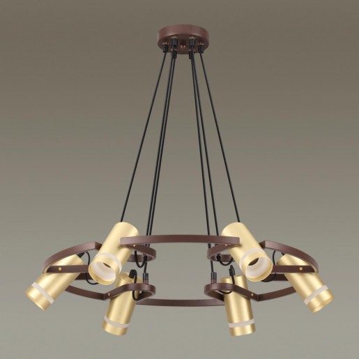 4444/6 LN20 045 коричневый, золотой Люстра GU10 6*5W 220V HARPER