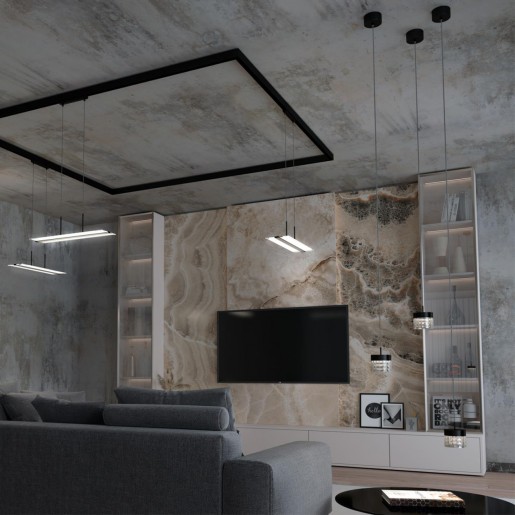 359000 OVER NT23 000 черный Светильник накладной светодиодный IP20 LED 4000K 10W 85-265V AURA