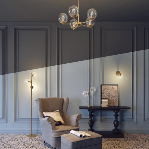 3769/3F LN19 082 античная латунь Торшер E14 3*60W 220V BLAIR