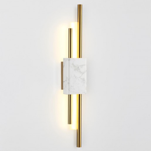 4359/10WL MIDCENT ODL23 175 белый мрамор/золотистый металл Настенный светильник IP20 LED 10W 655Лм 3000K MARMI